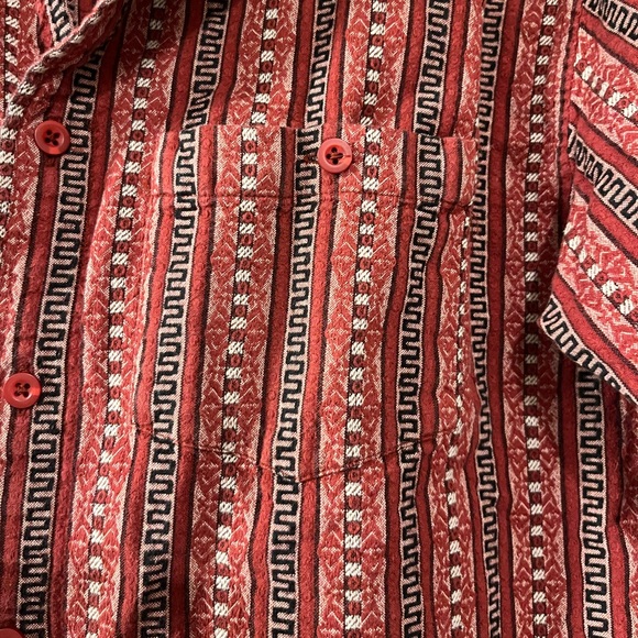 PRANA BREATHE Boho Shirt Mens M Hand Sewn Southwest Button Up Long Sleeve Cotton - Picture 5 of 9